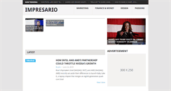 Desktop Screenshot of impresario1.com